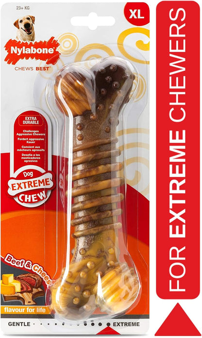 Nylabone Textured Beef & Cheese Bone X Large