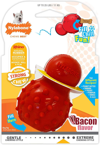 Nylabone Rhino Bacon Puppy Cone Small