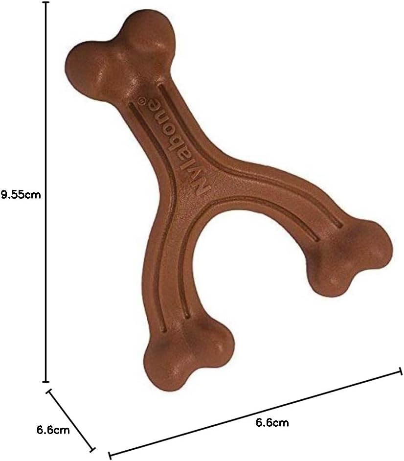 Nylabone Wishbone Bison Small Hold & Chew