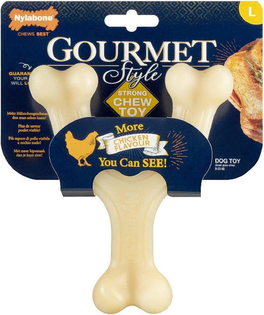 Nylabone Gourmet Style Wishbone Large - Chicken