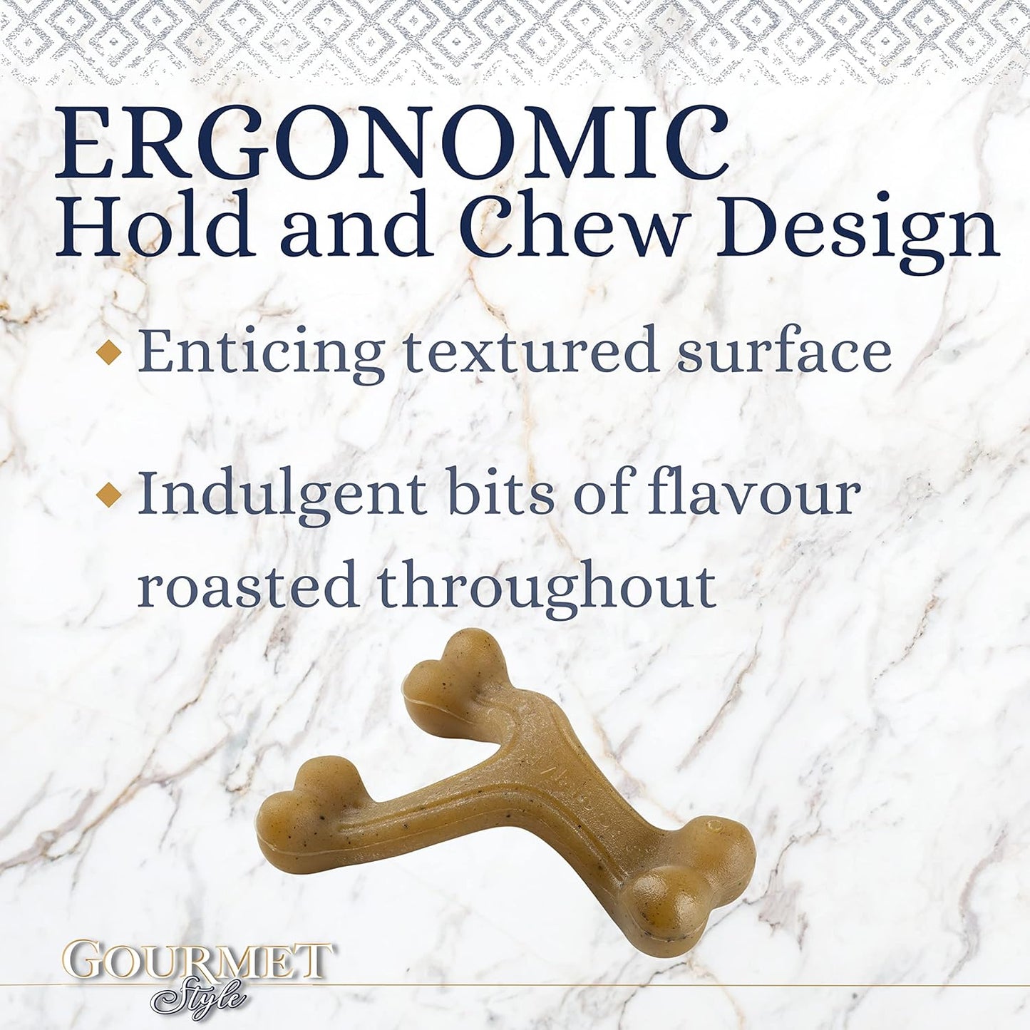 Nylabone Gourmet Style Wishbone Large - Chicken