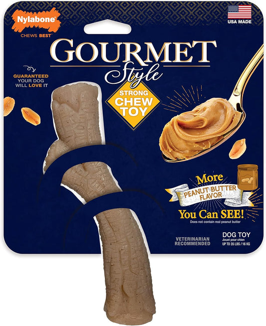 Nylabone Gourmet Stick Medium Peanut Butter