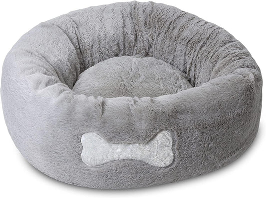 Mikki Calming Donut Bed Grey Large