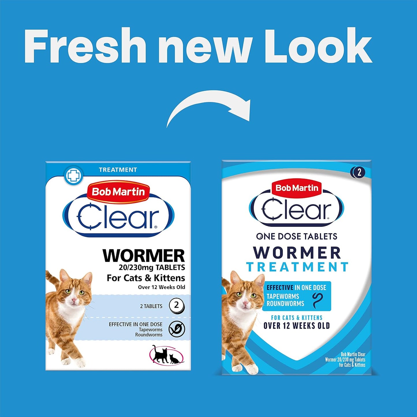 Bob Martin Clear One Dose Wormer Cat 2 Tablets