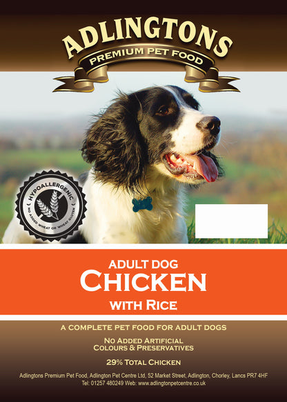 Adlingtons Premium Adult Dog Chicken & Rice 2kg