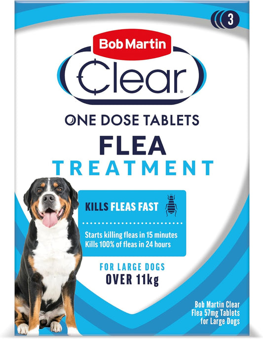 Bob Martin Clear One Dose Flea Tablet Large Dog 11Kg+ 3 Tablets