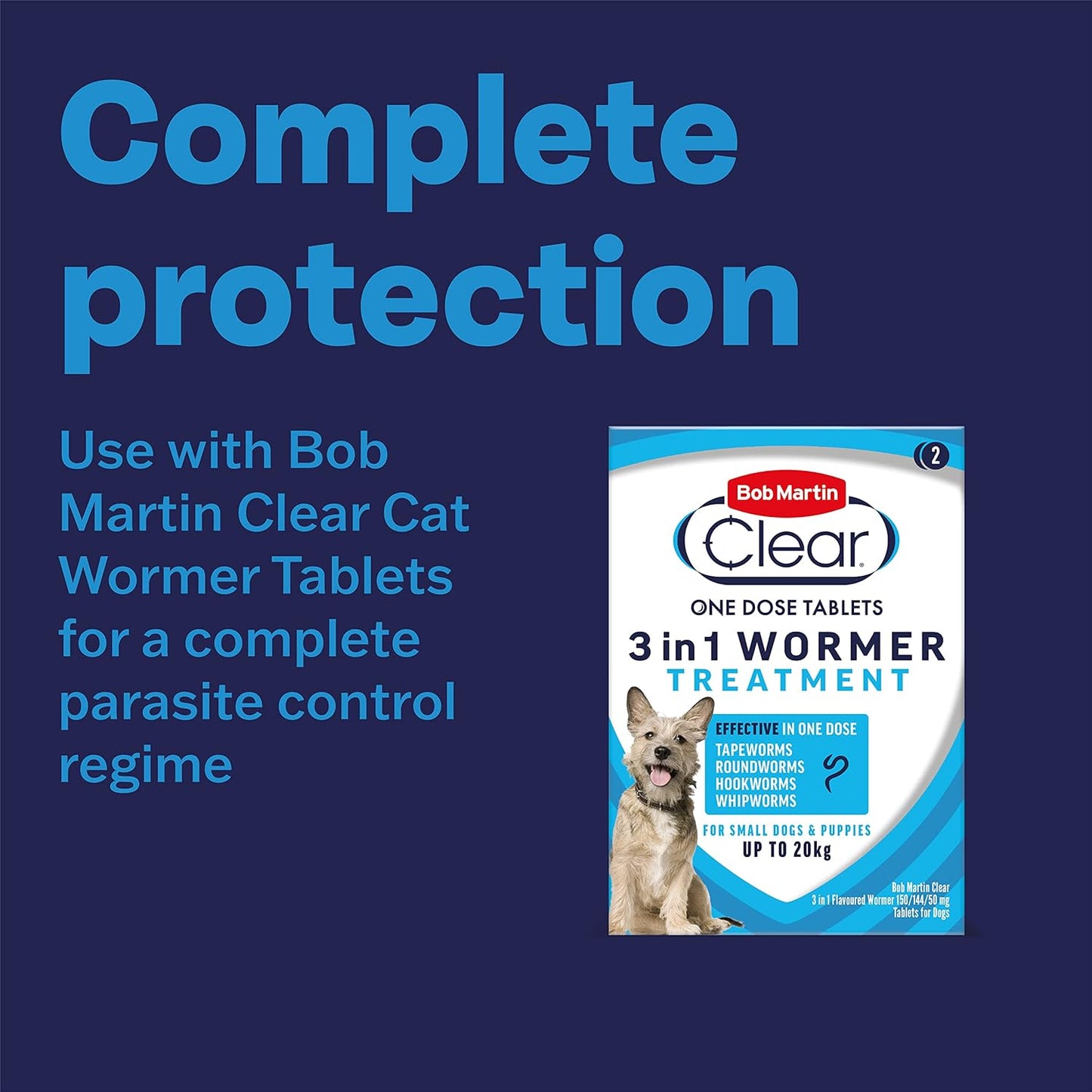 Bob Martin Clear One Dose Flea Tablet Large Dog 11Kg+ 3 Tablets