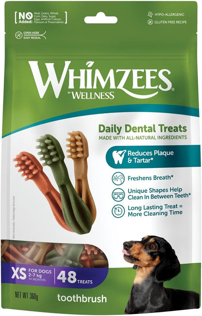 Whimzees X-Small Toothbrush 48 Pack