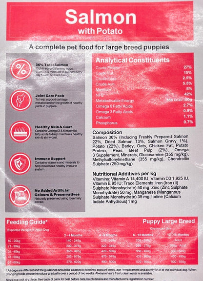 Adlingtons Premium Puppy Large Breed Salmon & Potato 2kg