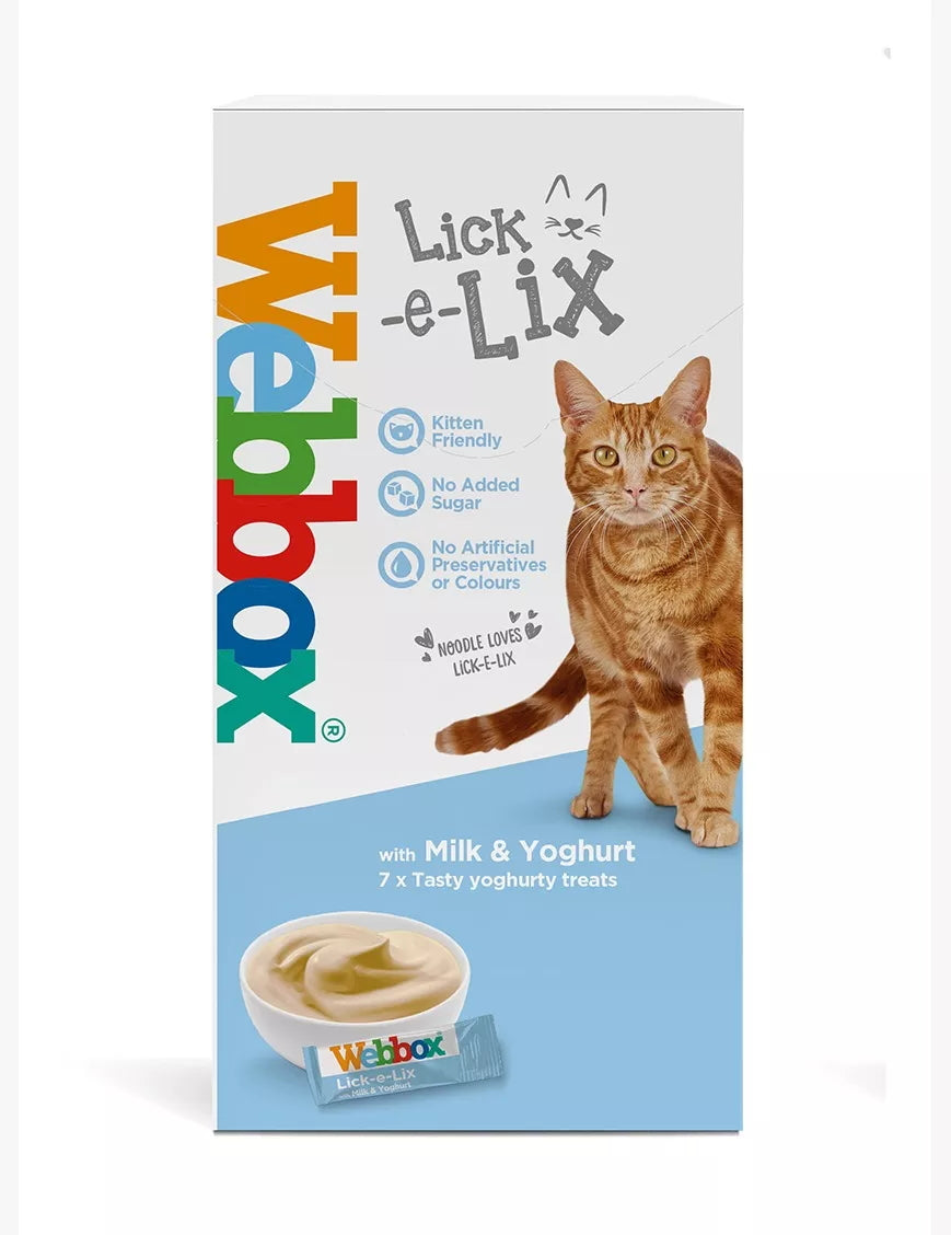 Webbox Lick E Lix Milk & Yoghurt 7 X 15g Sachets