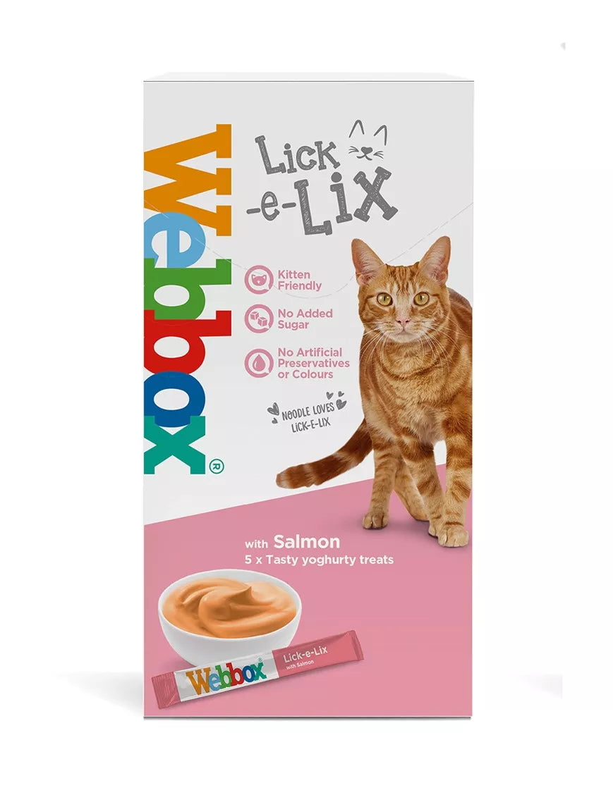 Webbox Lick E Lix Salmon 5 X 15g Sachets