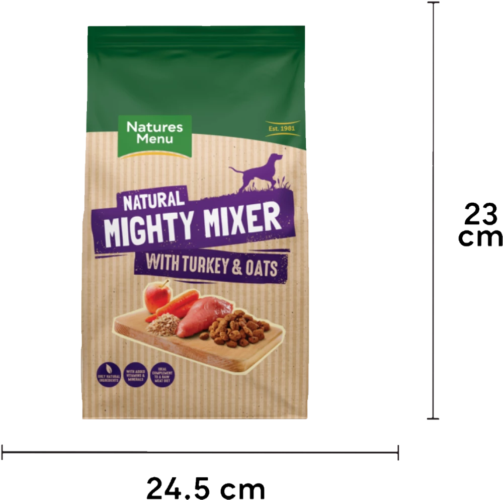 Natures Menu Mighty Mixer With Turkey & Oats 2kg