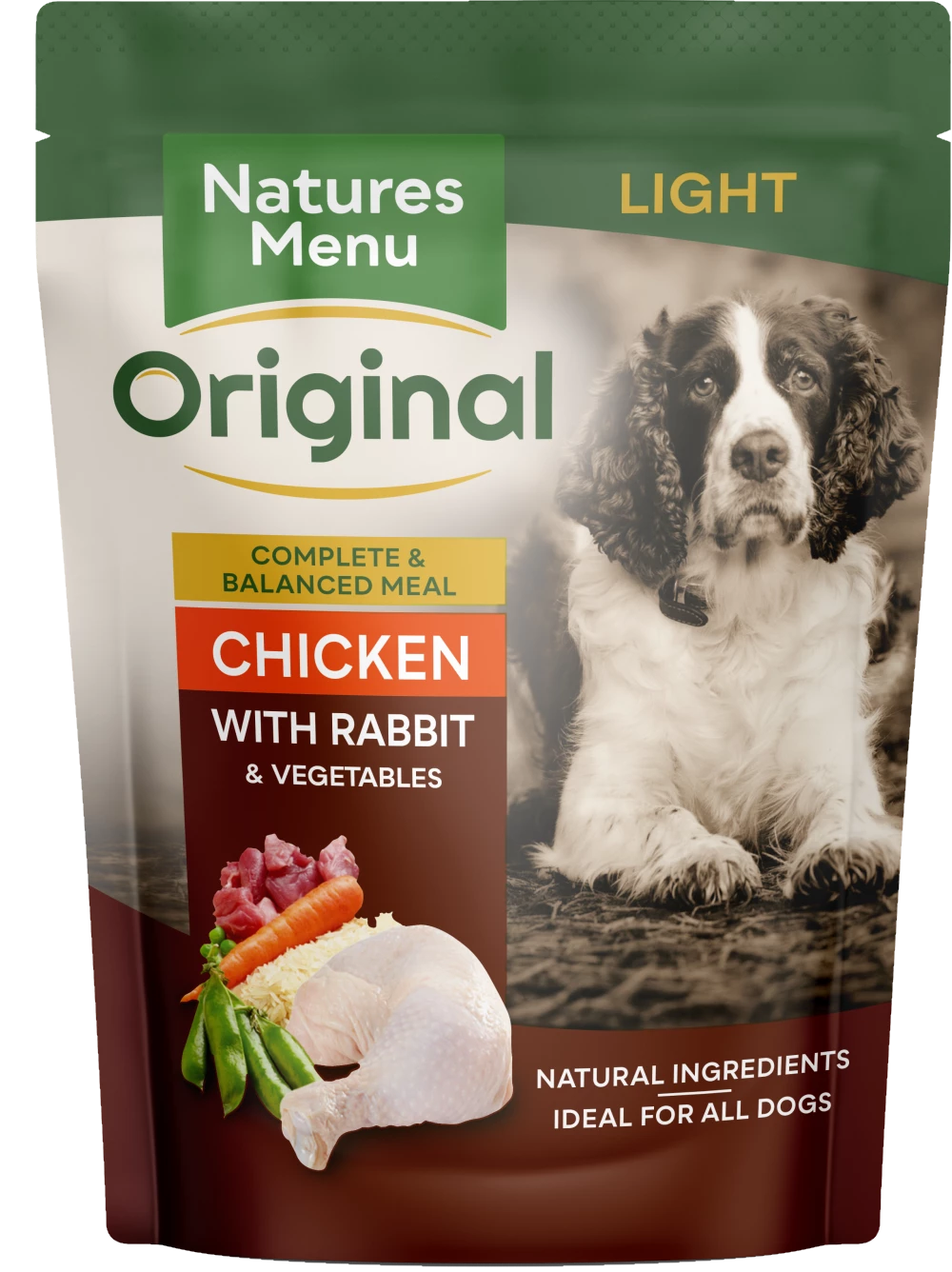 Natures Menu Light Chicken & Rabbit Pouch 300g