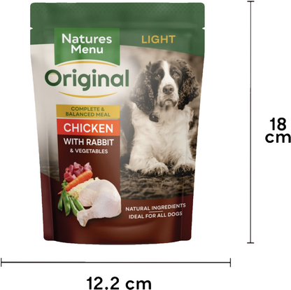 Natures Menu Light Chicken & Rabbit Pouch 300g