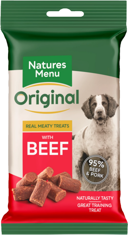 Natures Menu Real Meaty Treats With Beef 60g