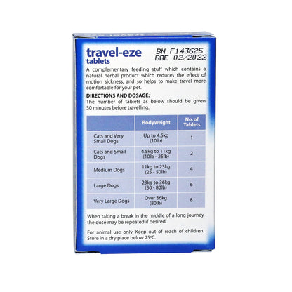 Johnson's Veterinary Travel eze Tablets