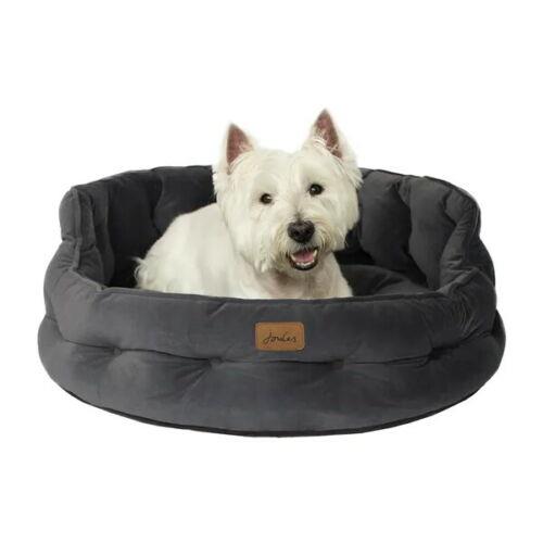 Joules Chesterfield Pet Bed Grey Small