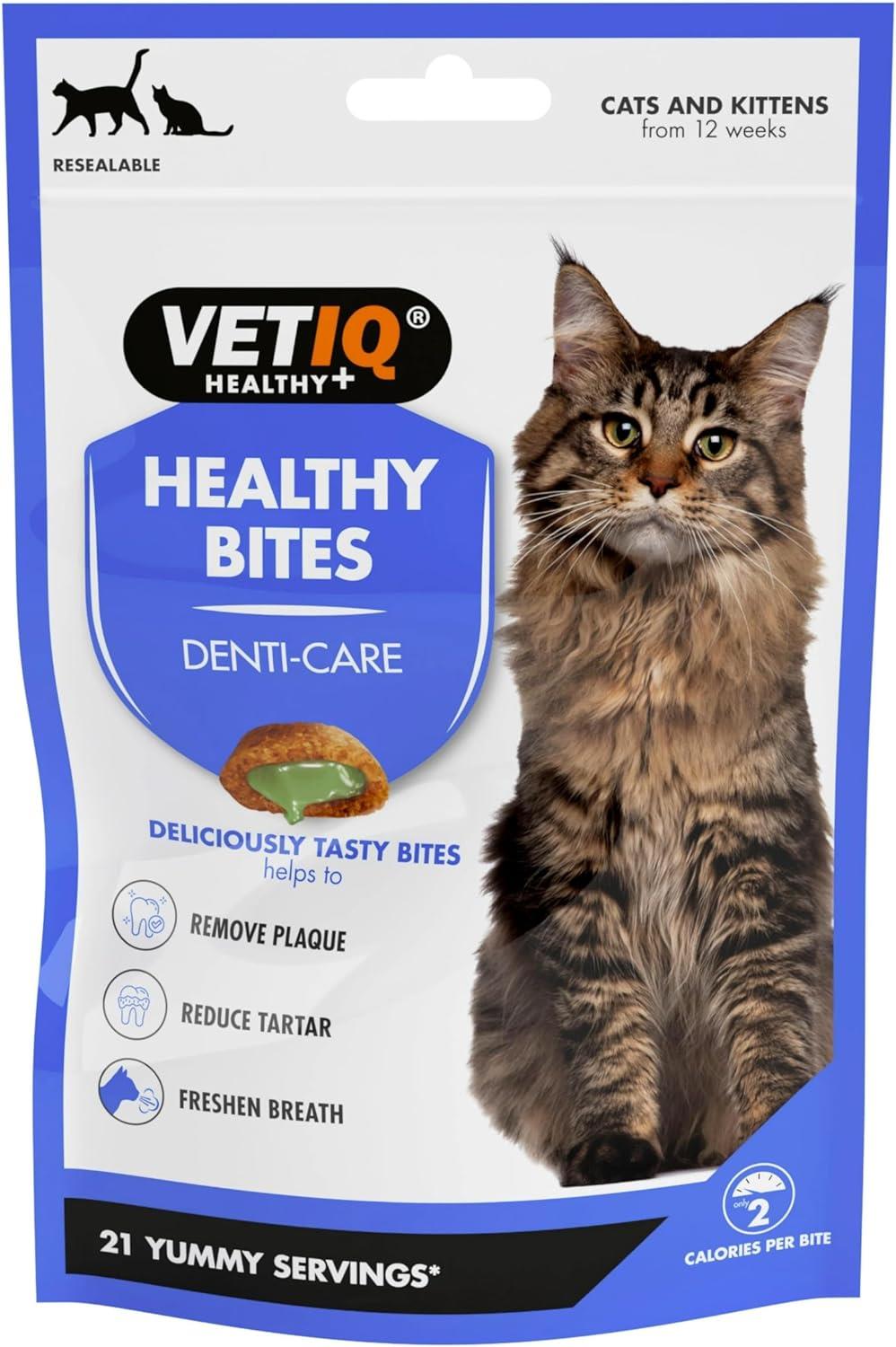 VetIQ Healthy Bites Breath & Dental For Cats & Kittens 65g