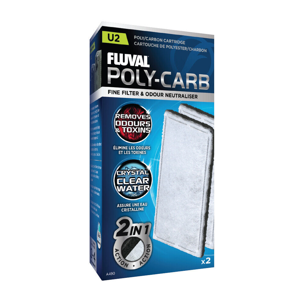 Fluval U2 Polycarbon Cartridge 2pcs