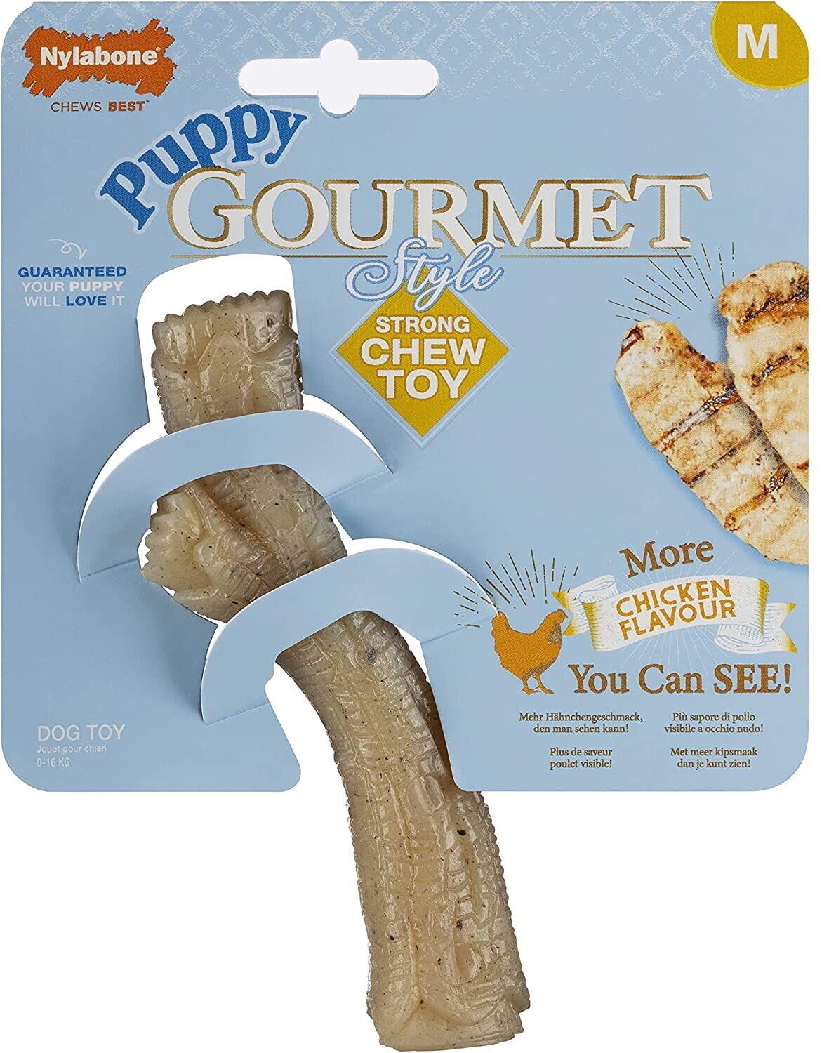 Nylabone Gourmet Puppy Stick Medium Chicken