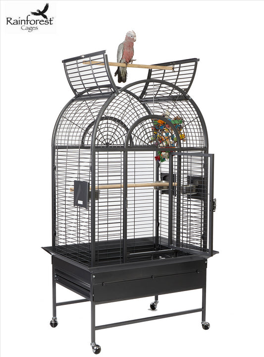 Rainforest Santa Marta Large Bird Cage Antique Black (2 Boxes)