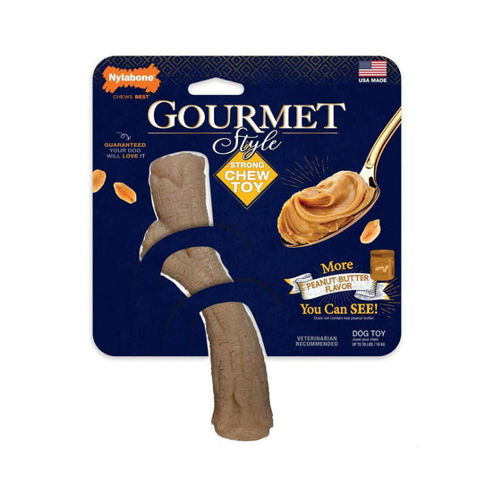 Nylabone Gourmet Stick Medium Peanut Butter