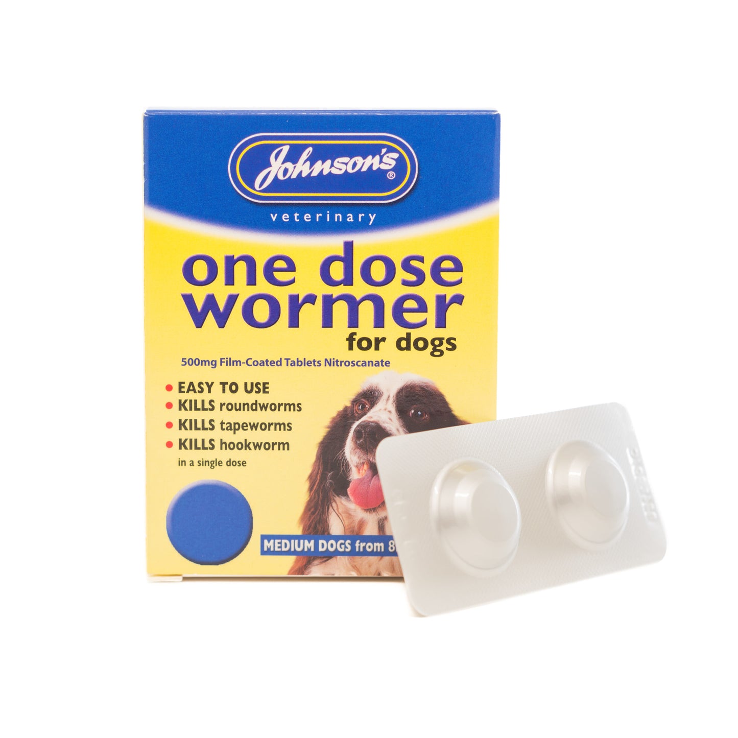 Johnson's Veterinary One Dose Dog Wormer Size 2