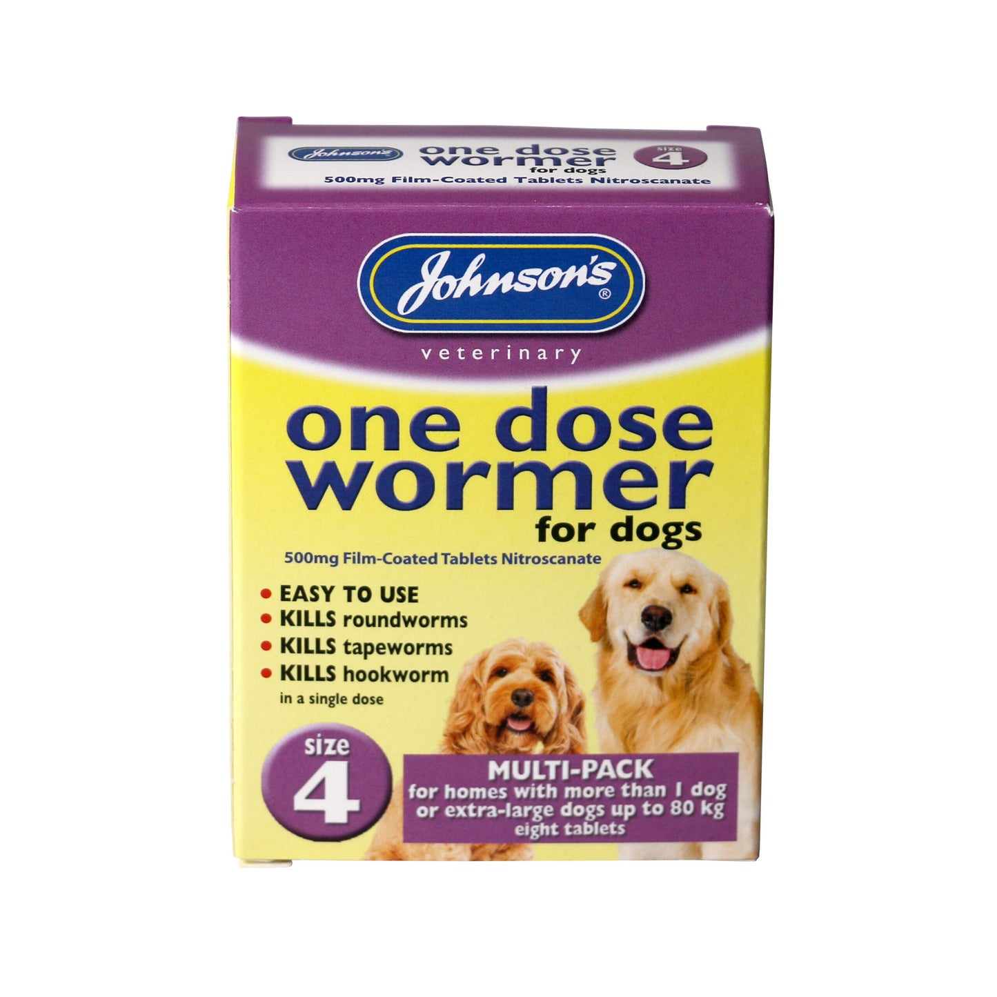 Johnson's Veterinary One Dose Dog Wormer Size 4