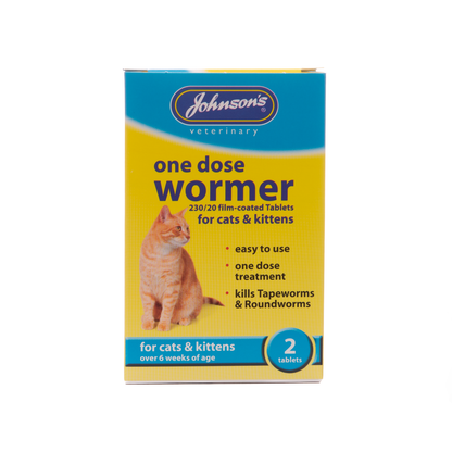 Johnson's Veterinary One Dose Wormer For Cats & Kittens