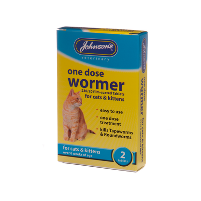 Johnson's Veterinary One Dose Wormer For Cats & Kittens