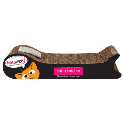 Good Girl Cardboard Cat Scratcher With Catnip Black