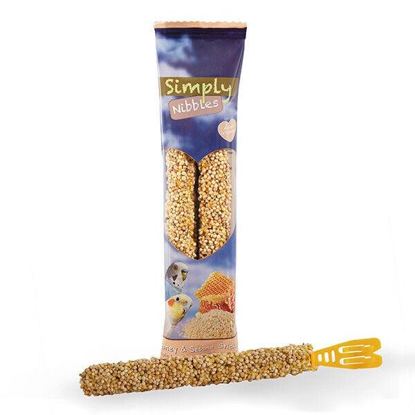 Rosewood Simply Nibbles Honey & Sesame Budgie Seed Sticks 2pcs