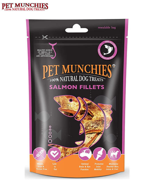 Pet Munchies Salmon Fillets 90g