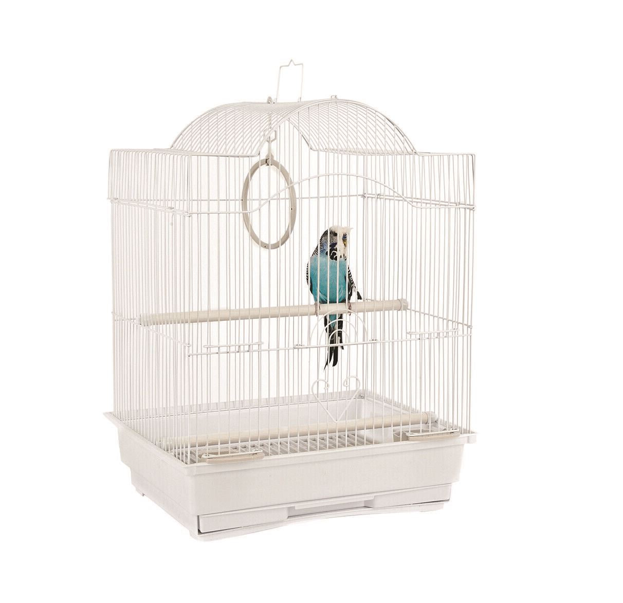 Rainforest Panama Small Bird Carrying Cage White