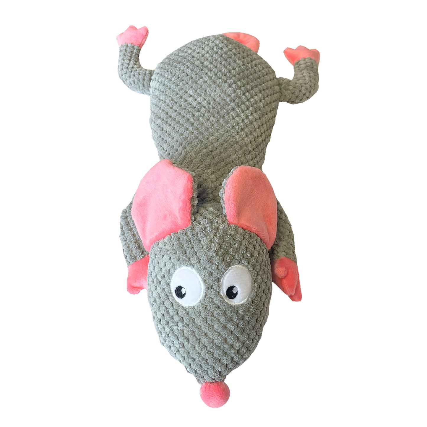 Mad About Pets Ronny Rat Squeaky Toy Grey