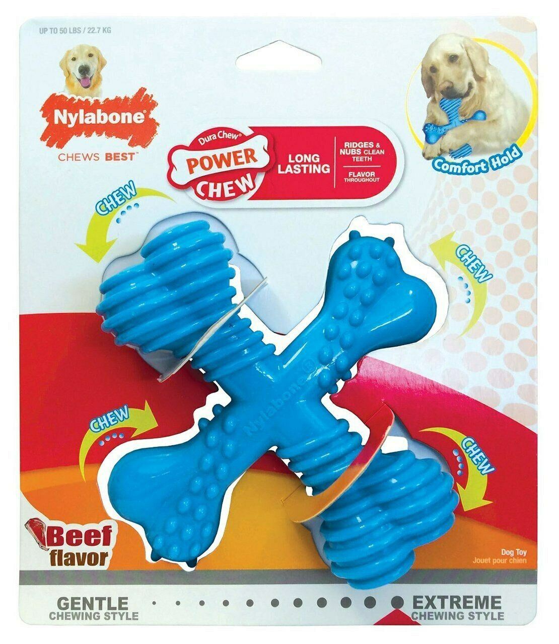 Nylabone Cross Bone Beef