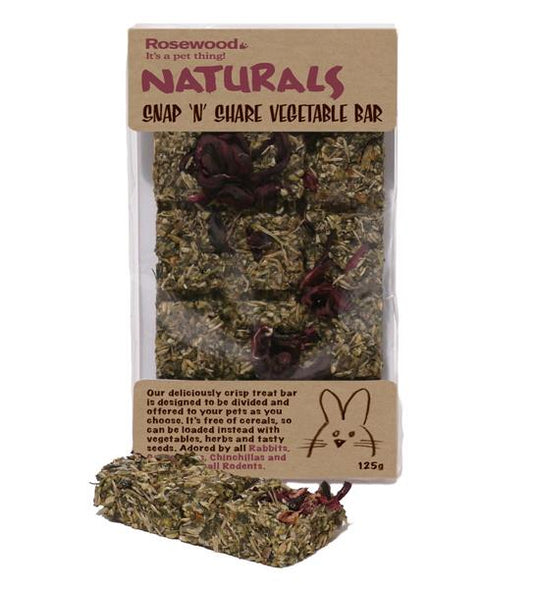 Rosewood Naturals Snap N Share Vegetable Bar 125g