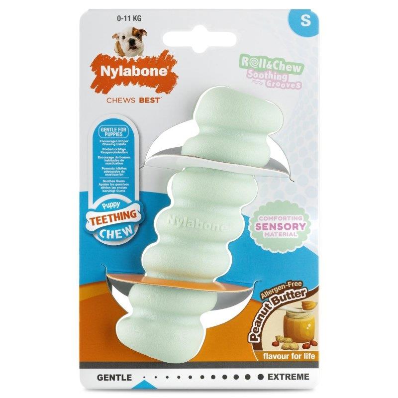 Nylabone Puppy Tactile Stick Peanut Butter Small