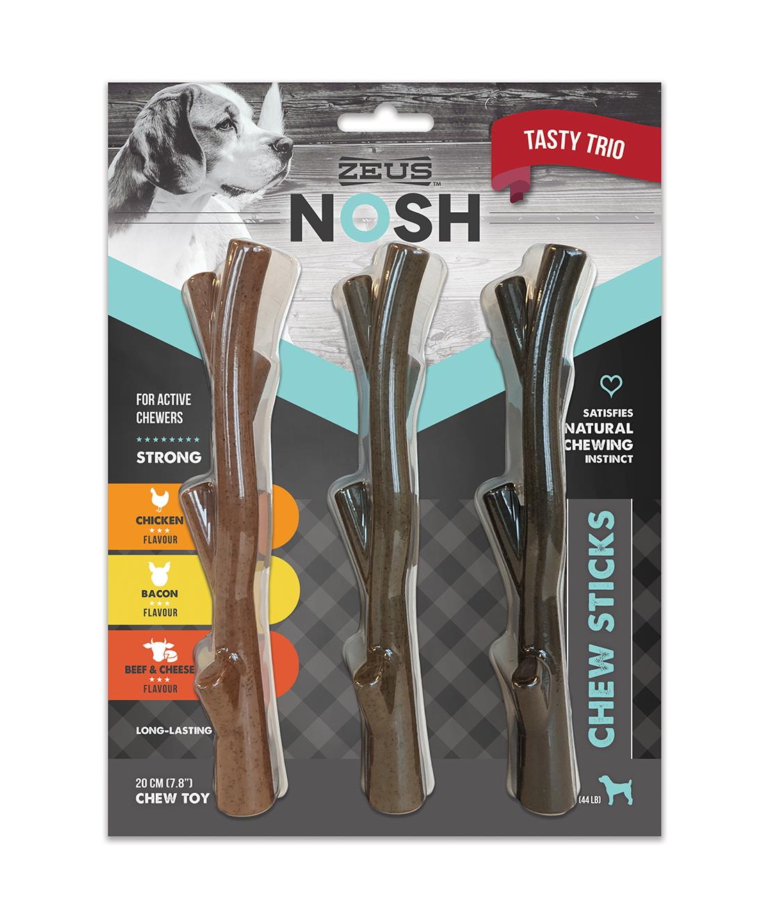 Zeus Nosh Strong Chew Sticks 3 Pack