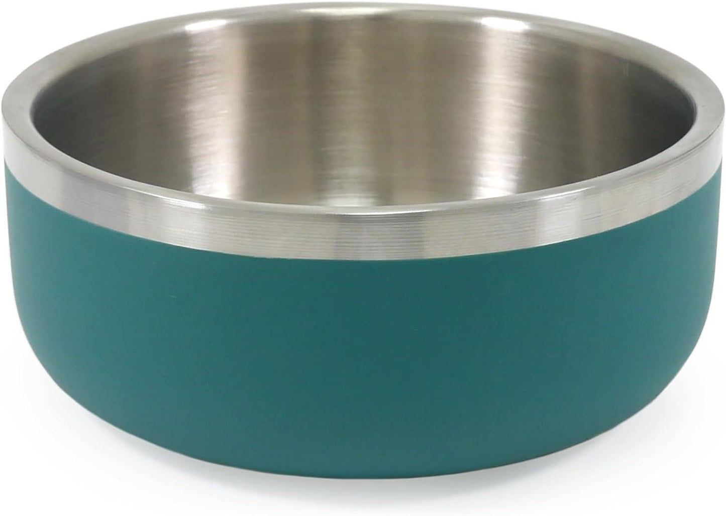 Rosewood Double Wall Stainless Steel Bowl 700ml - 15cm Teal Green