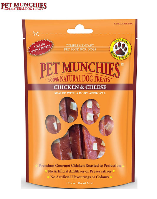 Pet Munchies Chicken & Cheese 100g