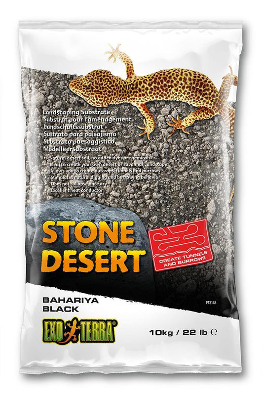 Exo Terra Stone Desert Bahariya Black Substrate 10Kg