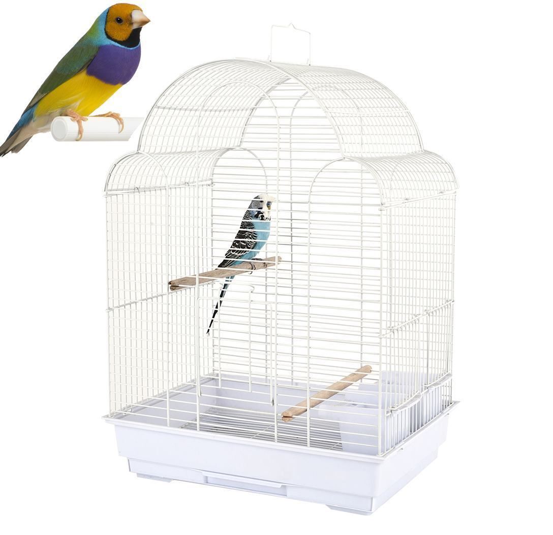 Rainforest Dy700a Small Bird Cage White