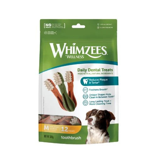 Whimzees Medium Toothbrush 12 Pack