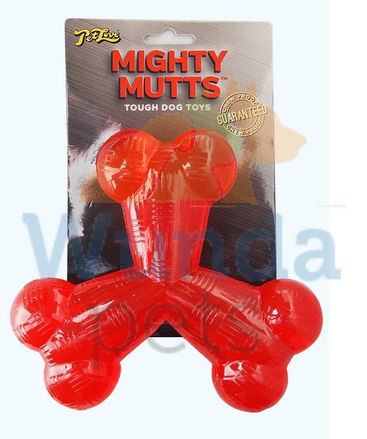 Pet Love Mighty Mutts Rubber Tri Bone