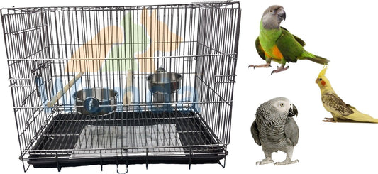 Liberta Parrot Carrier Carrying Cage Antique Black Small