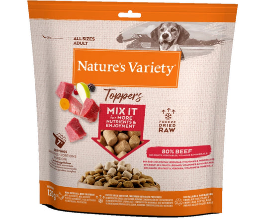 Natures Variety Freeze Dried Topper Beef 120g