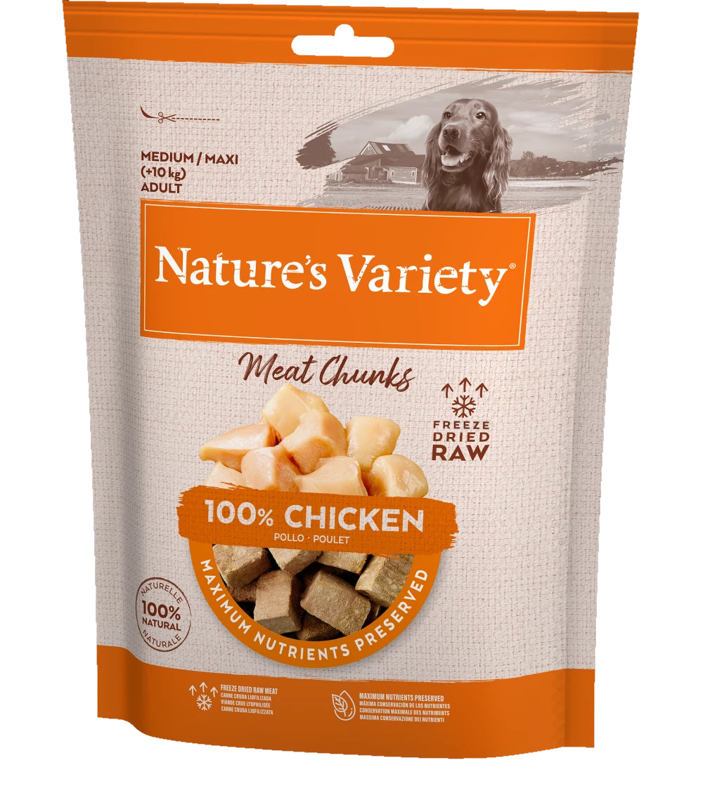 Natures Variety Freeze Dried Chicken Meat Chunks 50g