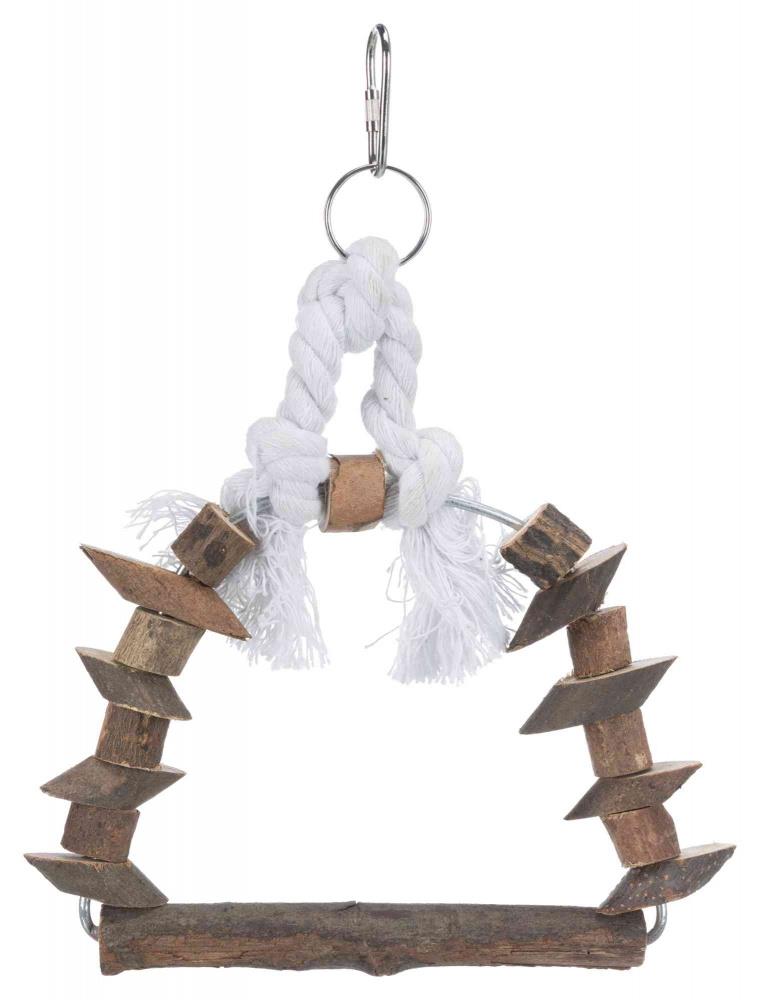 Trixie Natural Arch Swing With Wooden Pieces 15 x 20cm