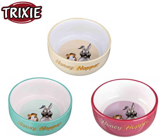 Trixie Honey & Hopper Ceramic Bowl 250ml